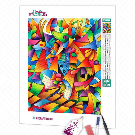 Abstract - DIY Diamond Painting Kit