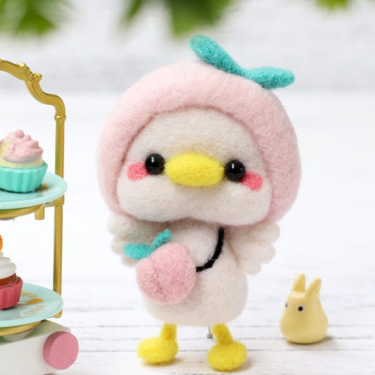 Peach Duck - DIY Felt Painting Kit