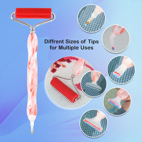 70-Container Diamond Painting Handbag with tools + FREE Canvas Holder Set