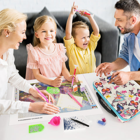 78-Container Diamond Painting Handbag with tools