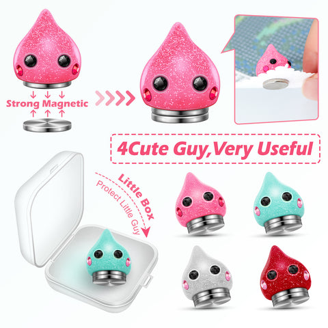 60-Container Diamond Painting Handbag with tools + FREE Canvas Holder Set