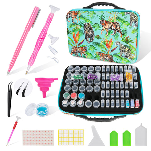 78-Container Diamond Painting Handbag with tools