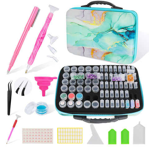 78-Container Diamond Painting Handbag with tools