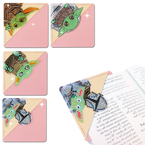 4pcs Cartoon Characters Corner Bookmarks