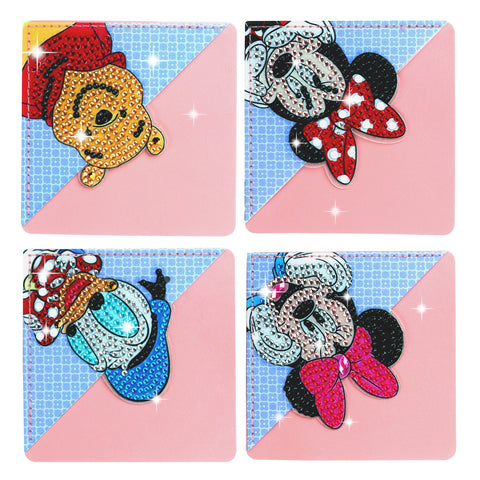 4pcs Cartoon Characters Corner Bookmarks
