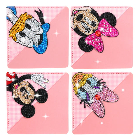4pcs Cartoon Characters Corner Bookmarks
