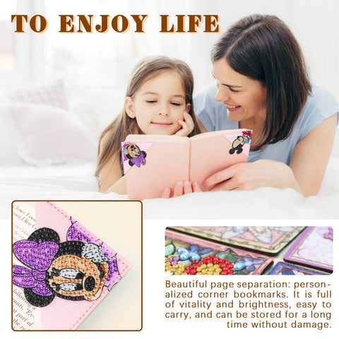 4pcs Cartoon Characters Corner Bookmarks