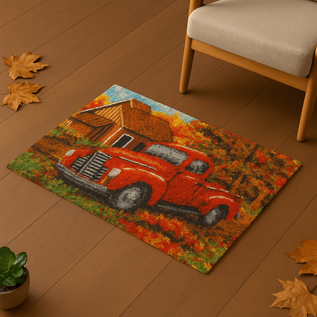 Oldies Car - (33x23in - 85x60cm) - DIY Latch Hook Kit