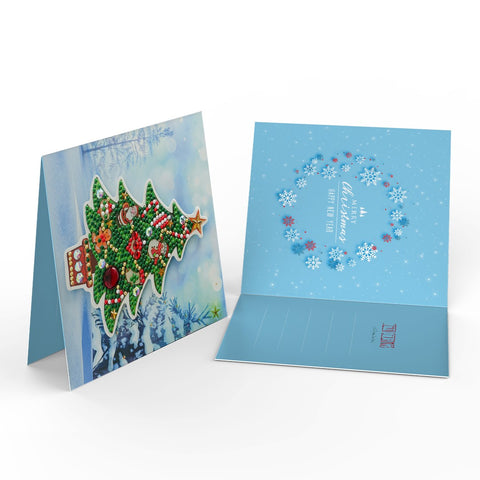 Diamond Painting Christmas Cards [8 Pack]