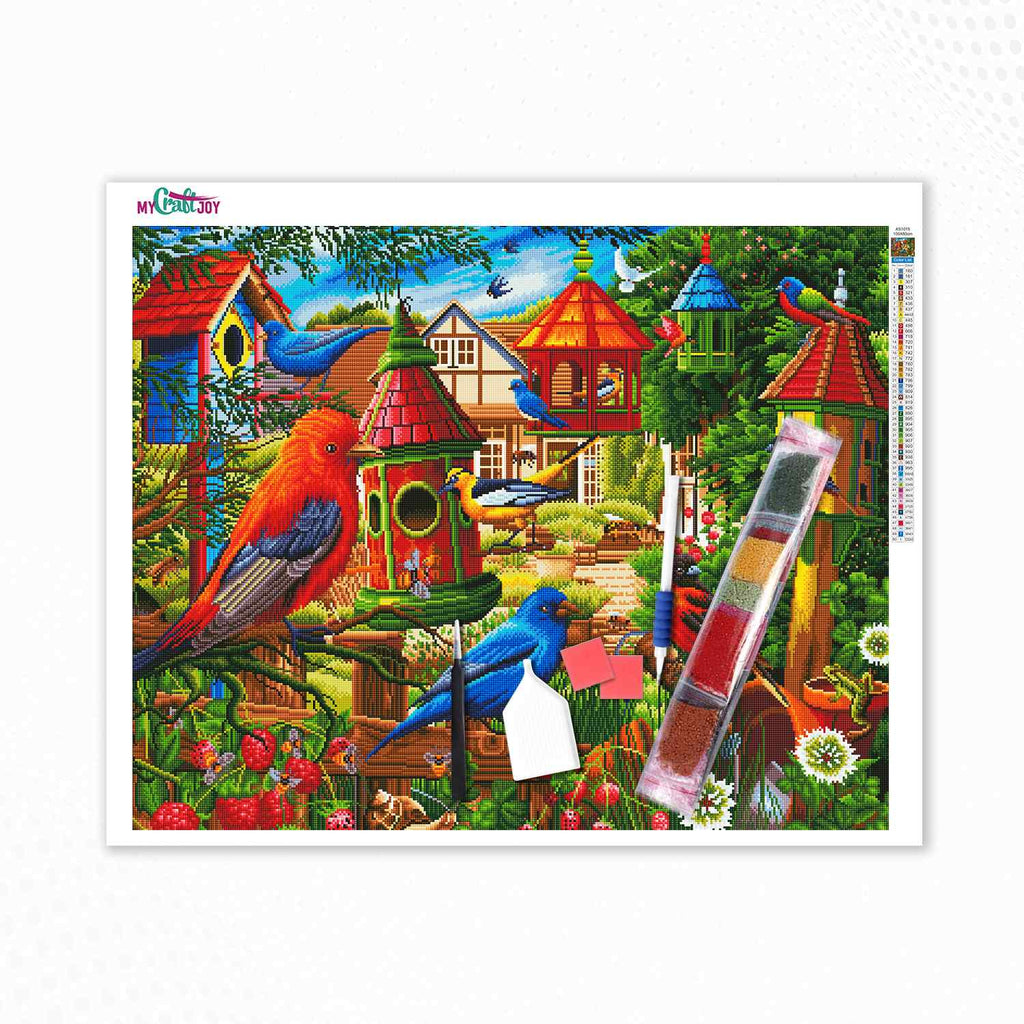 Birdhouse Garden - Artist Choice DIY Diamond Painting Kit