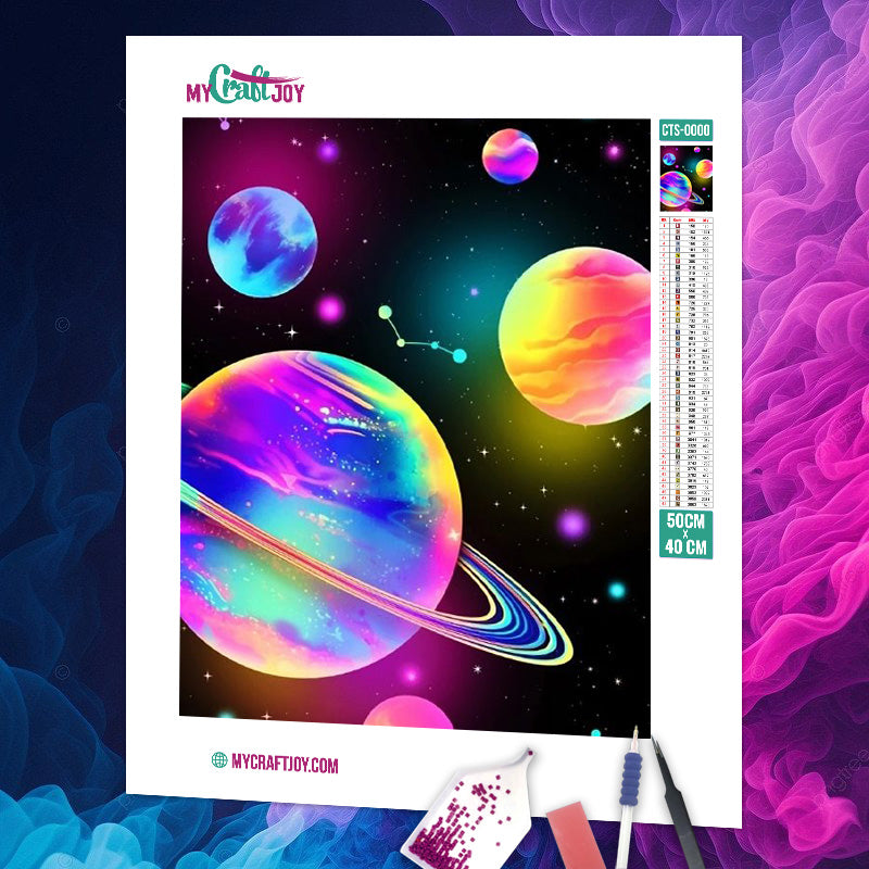 Neon Spectrum - DIY Diamond Painting Kit