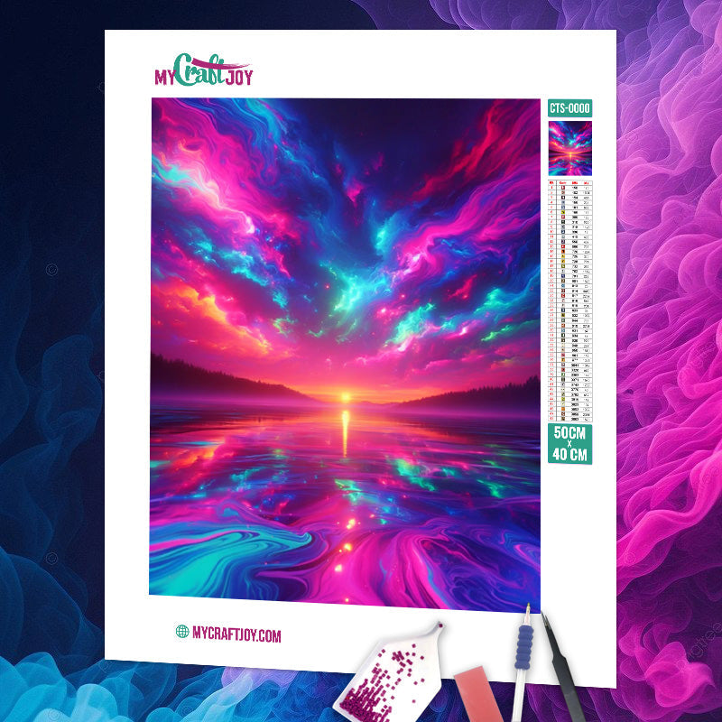 Neon Spectrum - DIY Diamond Painting Kit