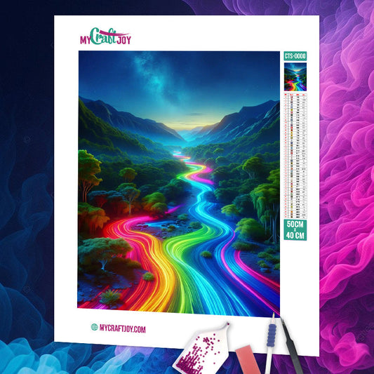 Neon Spectrum - DIY Diamond Painting Kit