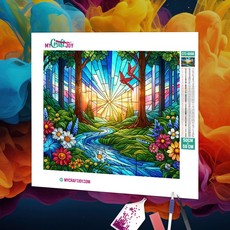 Stained Glass - DIY Diamond Painting Kit