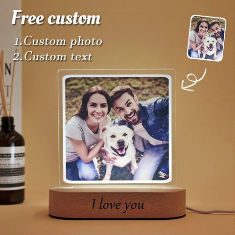 Personalized 3D Photo Lamp Custom Photo And Message