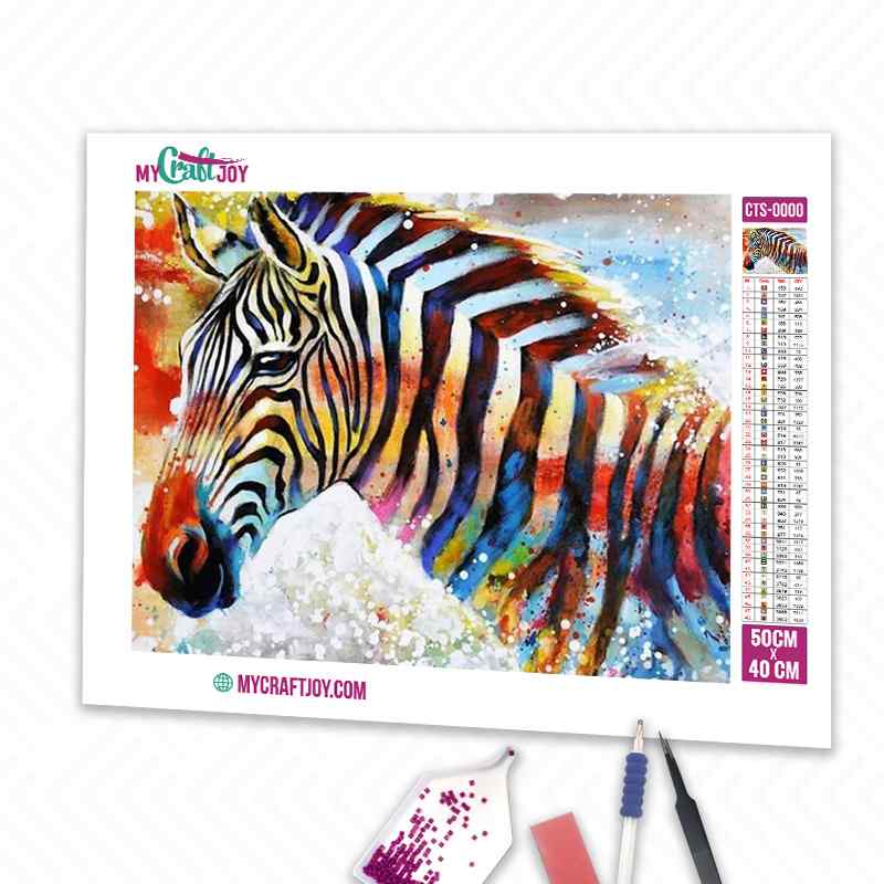 Zebra - DIY Diamond Painting Kit