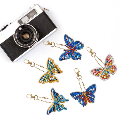 Butterfly Keychain (5 pack) - Diamond Painting Accessories