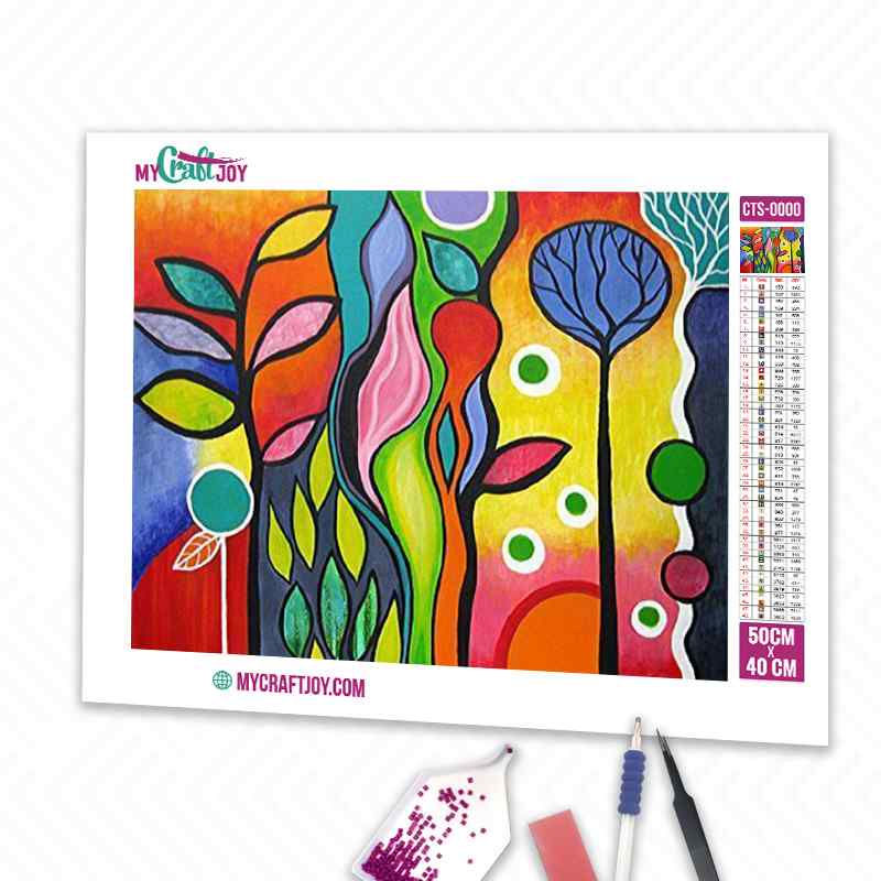 Abstract - DIY Diamond Painting Kit