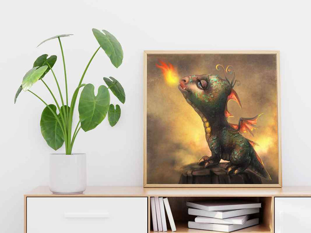 Baby Dragon - DIY Diamond Painting Kit
