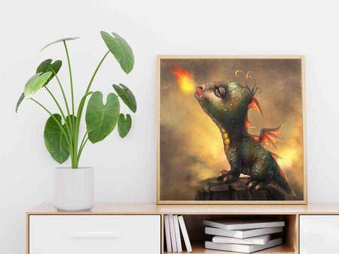 Baby Dragon - DIY Diamond Painting Kit
