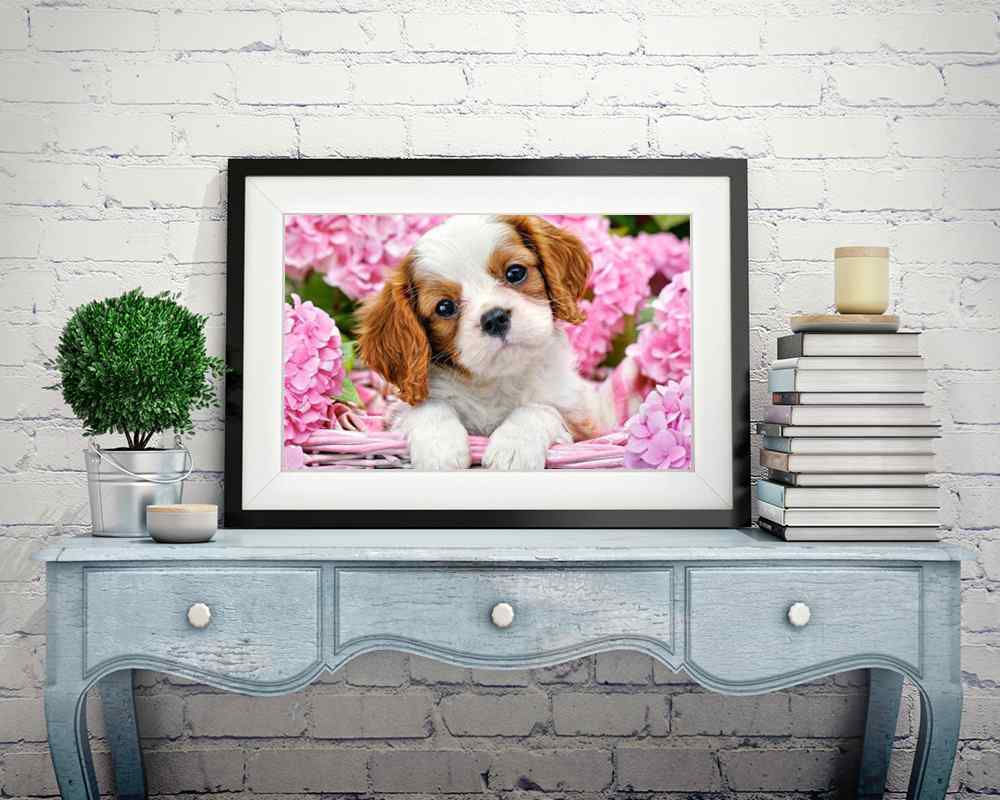 Sweet Puppy - DIY Diamond Painting Kit