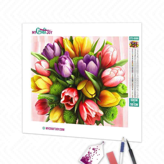 Flowers - DIY Diamond Painting Kit