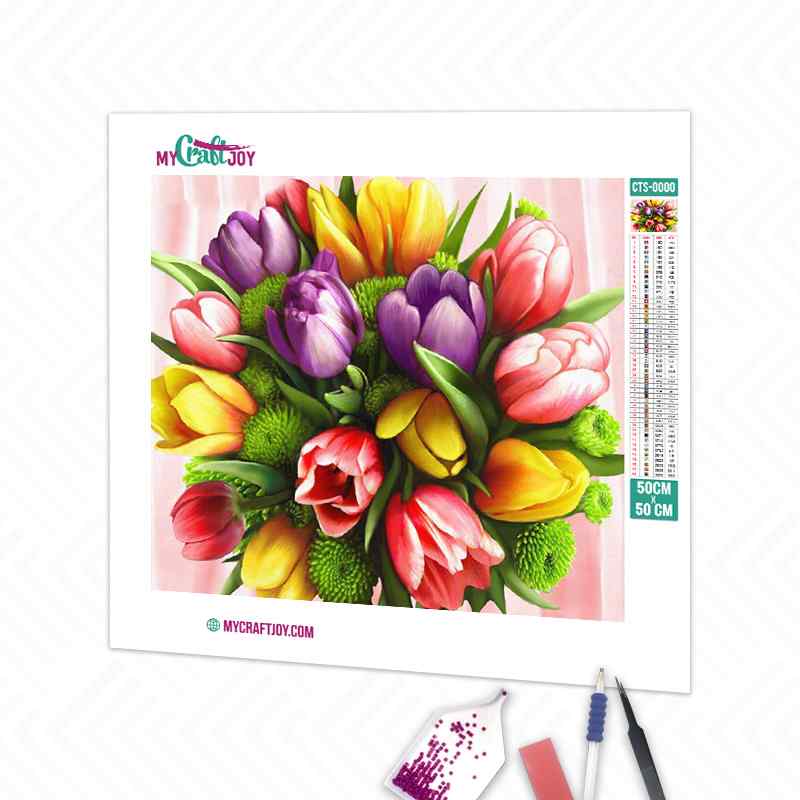 Flowers - DIY Diamond Painting Kit
