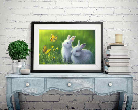 Rabbits Love - DIY Diamond Painting Kit