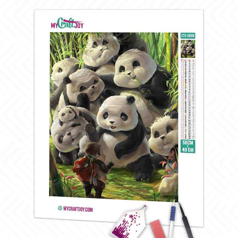 Pandas - DIY Diamond Painting Kit