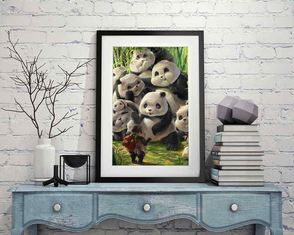 Pandas - DIY Diamond Painting Kit
