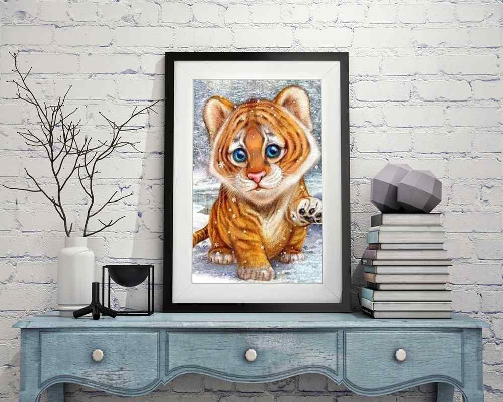 Baby Tiger - DIY Diamond Painting Kit
