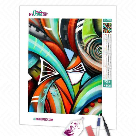 Abstract - DIY Diamond Painting Kit