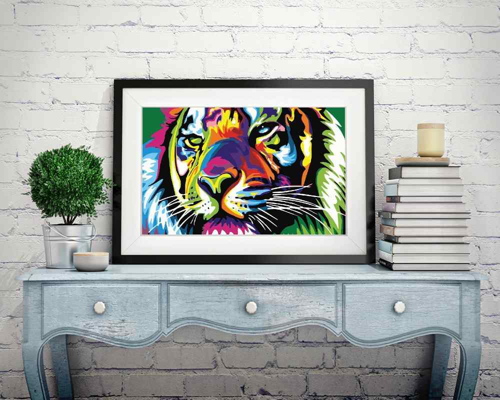 Colorful Tiger - DIY Diamond Painting Kit