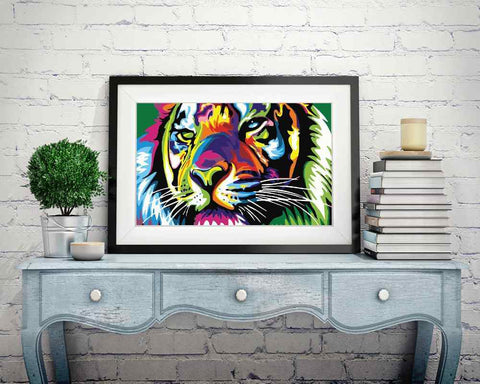 Colorful Tiger - DIY Diamond Painting Kit