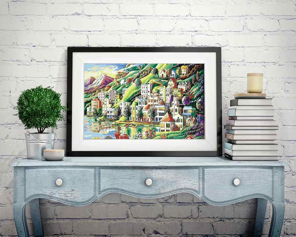 Seaside Town - DIY Diamond Painting Kit