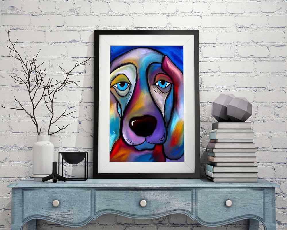 Abstract Dog - DIY Diamond Painting Kit