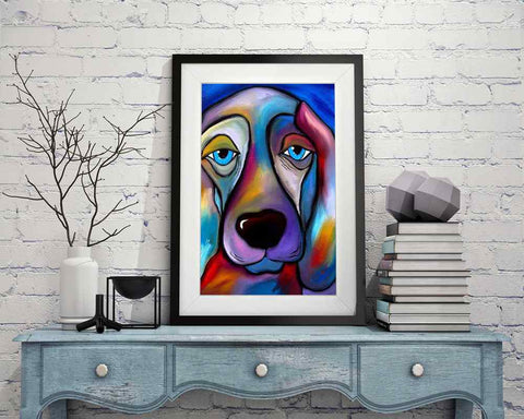 Abstract Dog - DIY Diamond Painting Kit