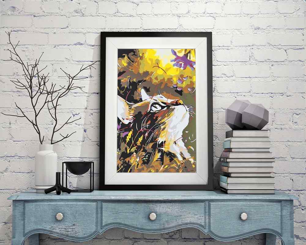 Abstract Cat - DIY Diamond Painting Kit