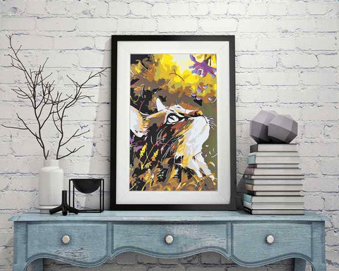 Abstract Cat - DIY Diamond Painting Kit