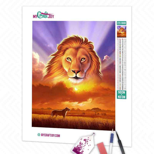 Lion - DIY Diamond Painting Kit