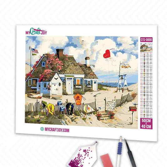 Beach House - DIY Diamond Painting Kit