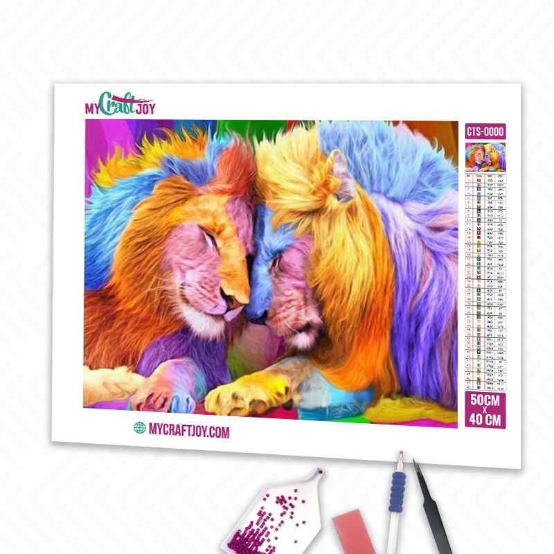 Lions - DIY Diamond Painting Kit