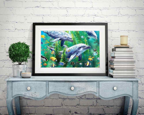 Dolphins - DIY Diamond Painting Kit