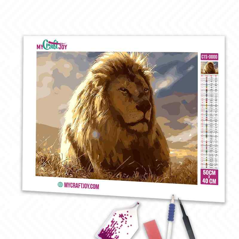 Lion - DIY Diamond Painting Kit