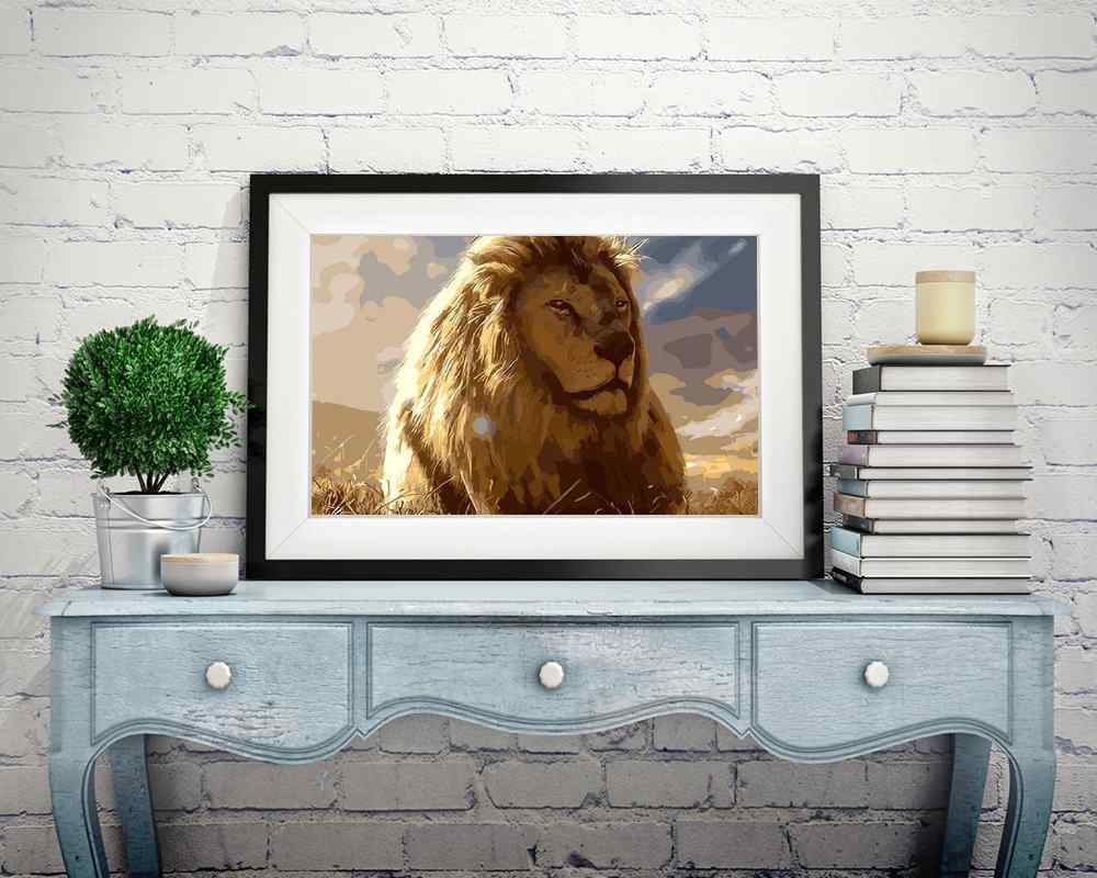Lion - DIY Diamond Painting Kit