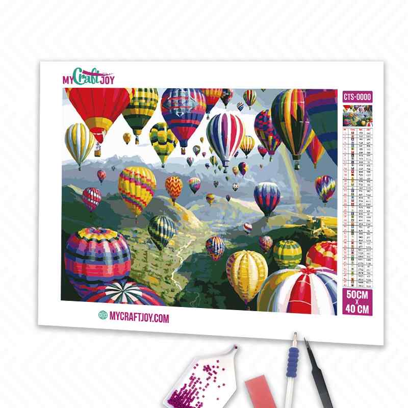Hot Air Balloon - DIY Diamond Painting Kit