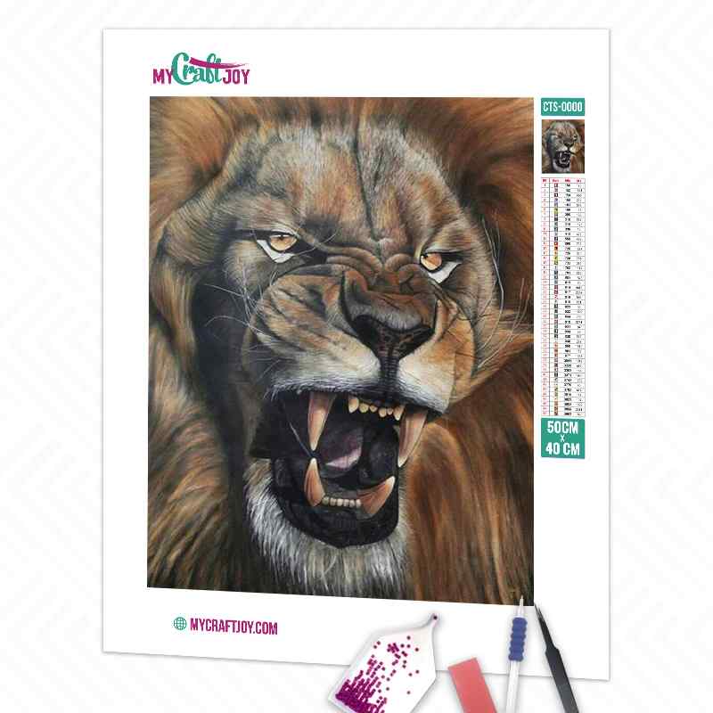 Lion - DIY Diamond Painting Kit