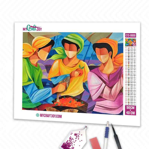 Abstract - DIY Diamond Painting Kit