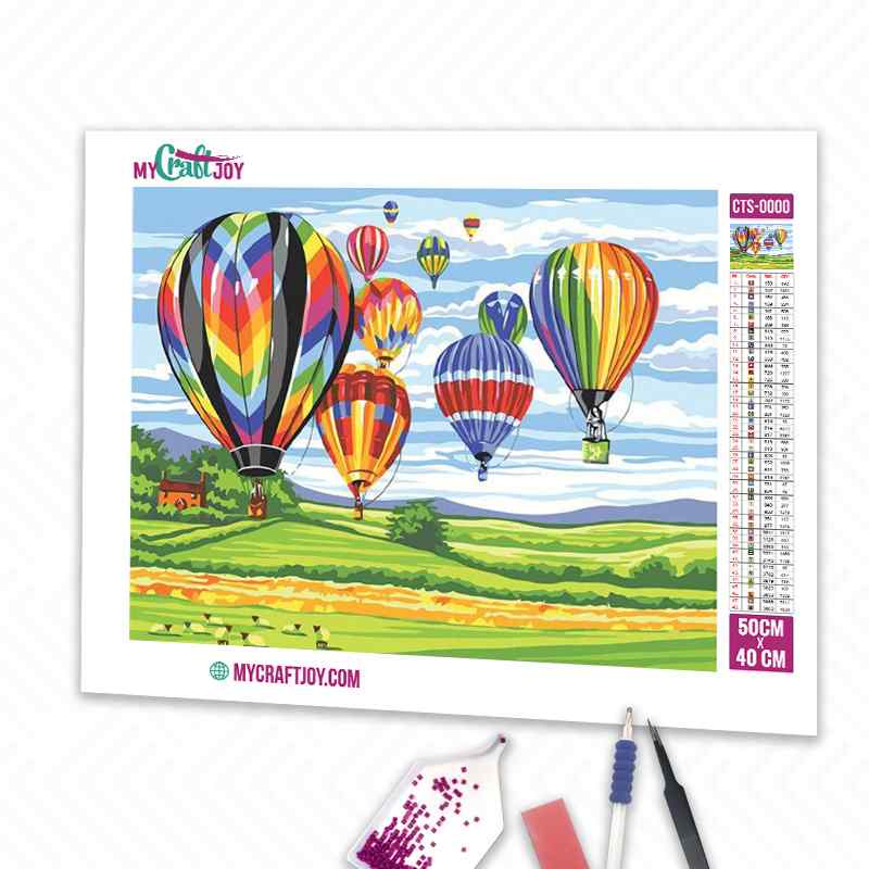 Hot Air Balloon - DIY Diamond Painting Kit