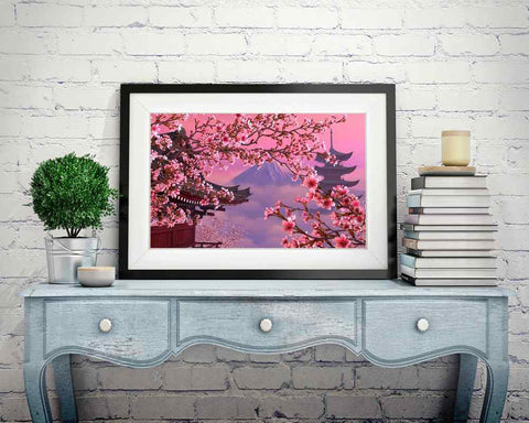 Asian Flowers - DIY Diamond Painting Kit